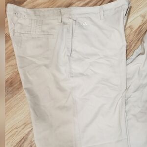 Adidas Climalite Mens Light Tan Pants,36×32,golf,outdoors,relaxed Fit,comfort,